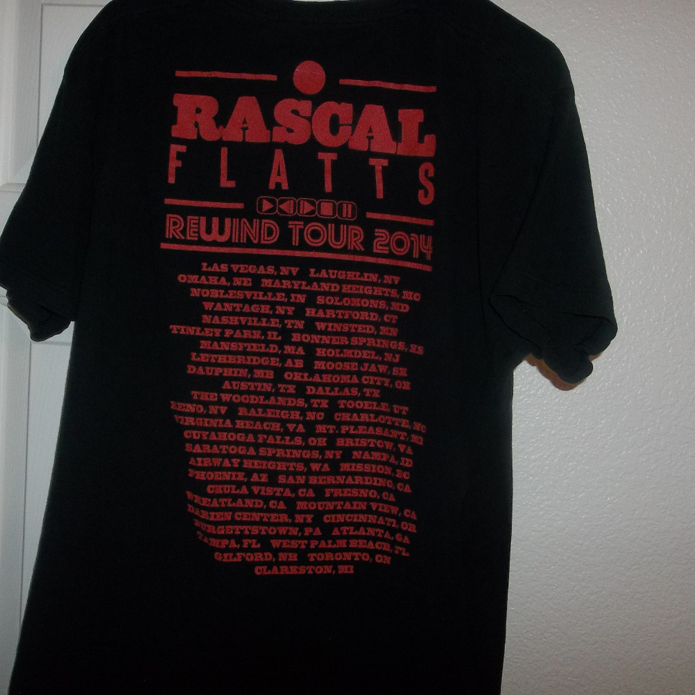 RASCAL FLATTS CONCERT TOUR TSHIRT - Picture 2 of 5